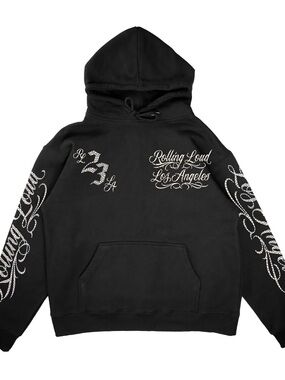 Rolling Loud 2023 Los Angeles Brand New Never Worn Black Graphic Hoodie